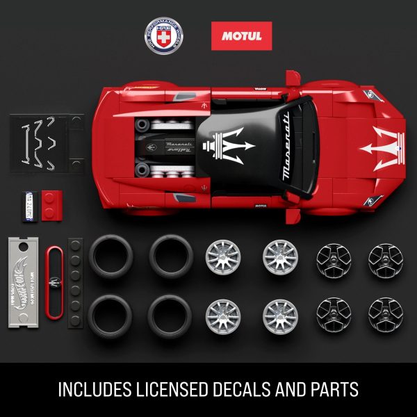 (SOLD OUT) Mattel Brick Shop Hot Wheels Maserati Mc20 Building Toy Kit (250 Pieces), For Collectors