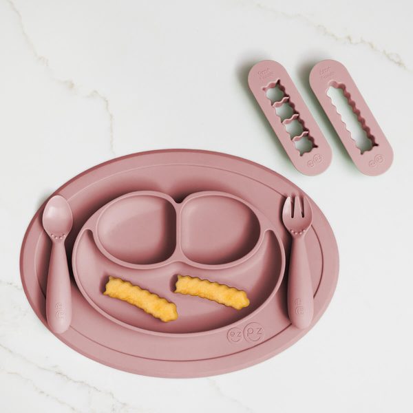 ezpz Mini Feeding Set + BLW Food Cutters Bundle