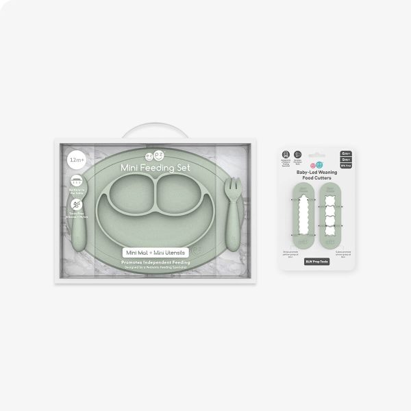 ezpz Mini Feeding Set + BLW Food Cutters Bundle