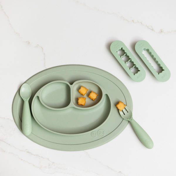 ezpz Mini Feeding Set + BLW Food Cutters Bundle