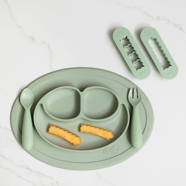 ezpz Mini Feeding Set + BLW Food Cutters Bundle