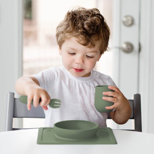 ezpz Mini Utensils in Olive