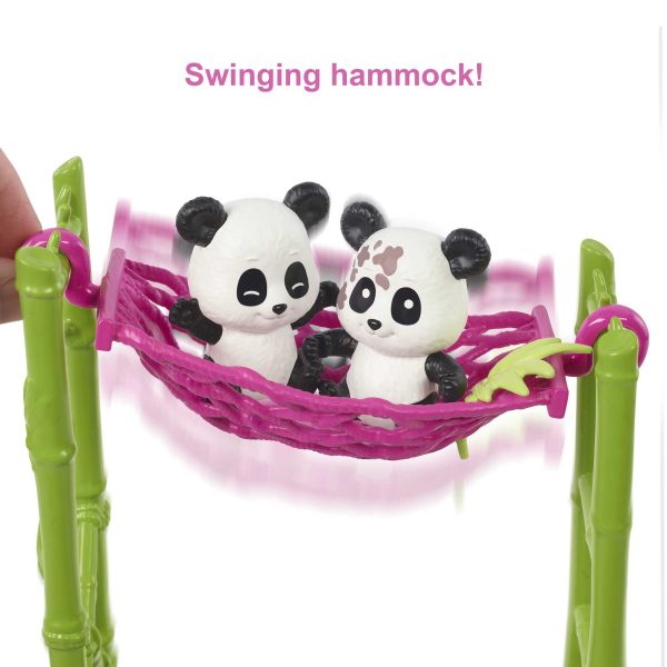 Barbie Panda Care And Rescue Playset With Doll And 20+ Accessories, Plus Color Change Feature