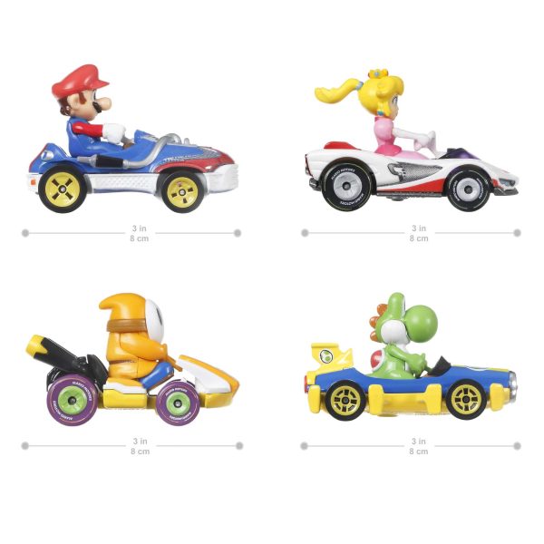 Hot Wheels?Mariokart 4 Pack