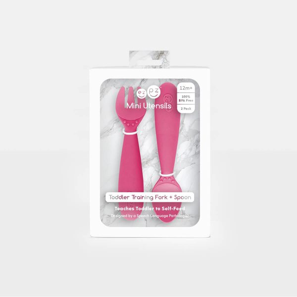 ezpz Mini Utensils in Pink