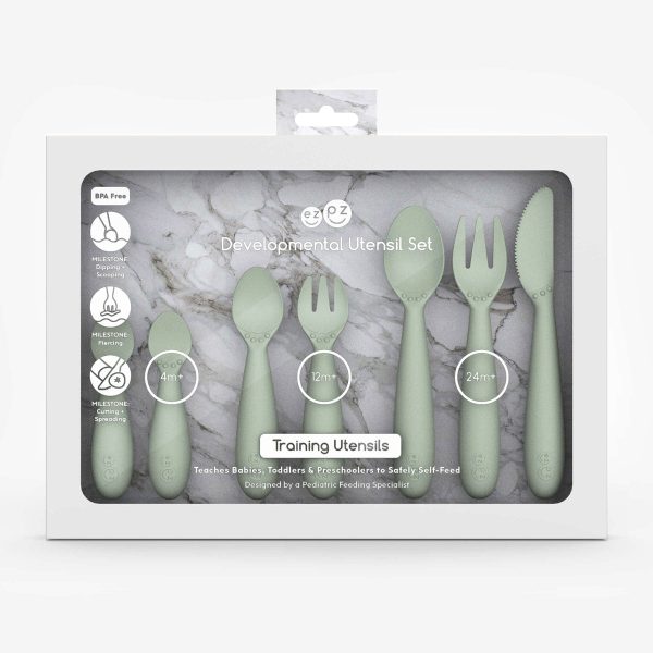 ezpz Developmental Utensil Set