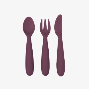 ezpz Happy Utensils in Mauve