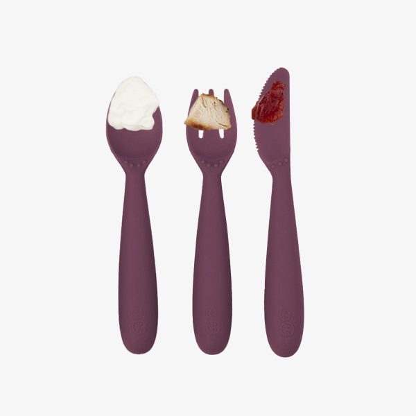 ezpz Happy Utensils in Mauve