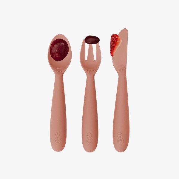 ezpz Happy Utensils in Sienna