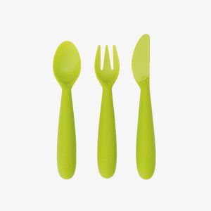 ezpz Happy Utensils in Lime