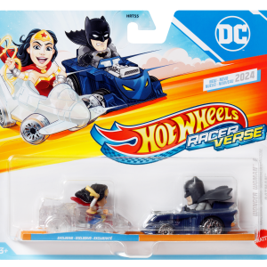 Hot Wheels Racerverse Die-Cast Cars, Set Of 2 Toy Vehicles With Character Drivers Optimized For Racerverse Track