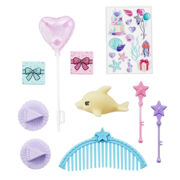 Barbie Mermaid Doll Ultimate Gift Set With 3 Dolls, Sticker Sheet & Party Accessories