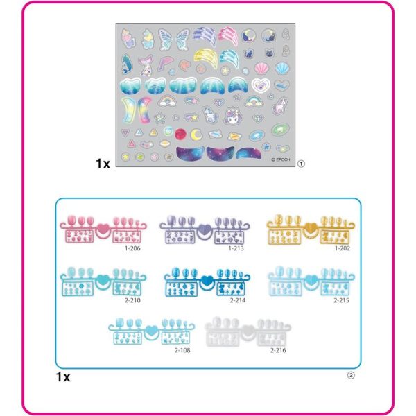 Aquabeads - Stars & Unicorn Nail Refill Kit