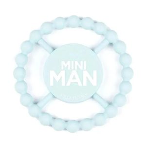 Bella Tunno - Mini Man Happy Teether, Ligh Blue