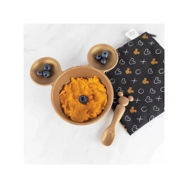 Bumkins- Disney Silicone First Feeding Set - Gold