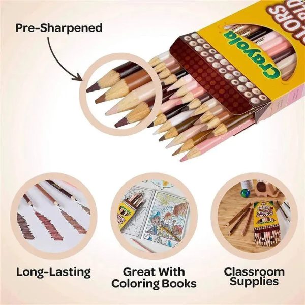 Crayola - 24 Ct Colored Pencils, Colors Of The World