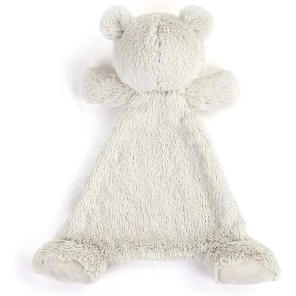 DEMDACO - Birthstone Color Garnet and Grey, Stuffed Animal Blankie Bear January