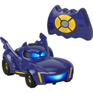Fisher Price - DC Batwheels Remote Control Car, Bam The Batmobile Transforming RC with Lights Sounds & Character Phrases