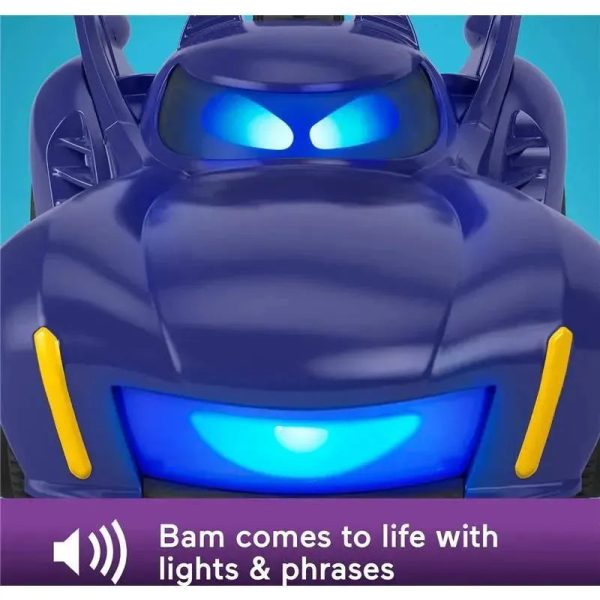 Fisher Price - DC Batwheels Remote Control Car, Bam The Batmobile Transforming RC with Lights Sounds & Character Phrases