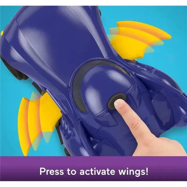 Fisher Price - DC Batwheels Remote Control Car, Bam The Batmobile Transforming RC with Lights Sounds & Character Phrases