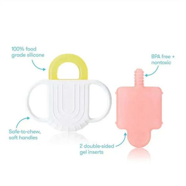 Fridababy - 2Pk Not-Too-Cold-to-Hold Silicone Teether