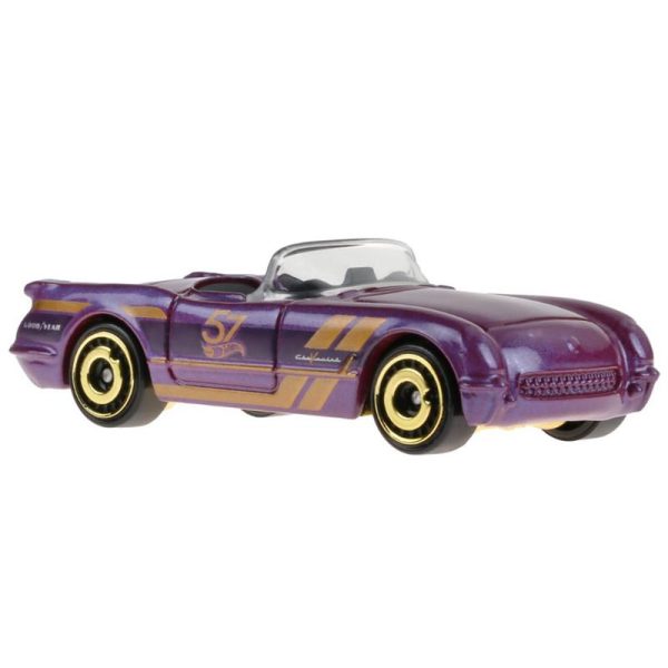 Hot Wheels 57Th Anniversary Purple And Gold Series, '55 Chevroltte Corvette