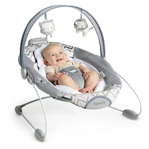 Ingenuity - SmartBounce Automatic Baby Bouncer Seat with White Noise, Braden