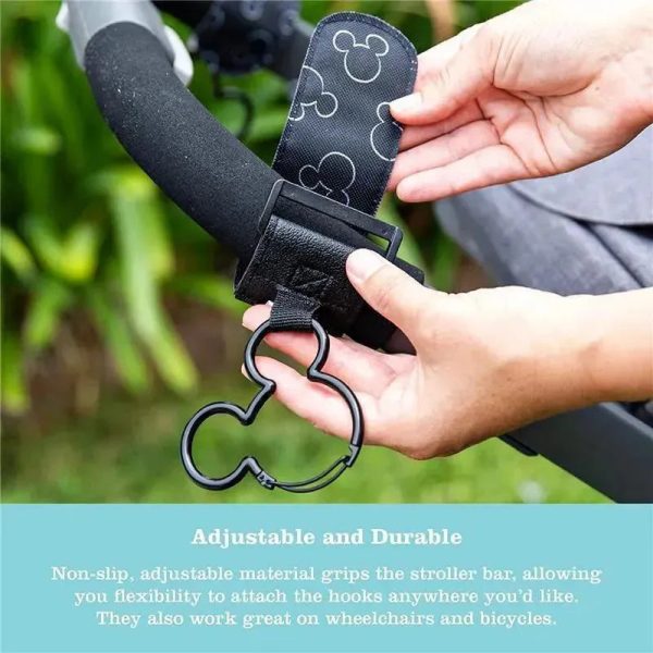J.L. Childress - 2Pk Mickey Mouse Clip 'N Carry Stroller Hook