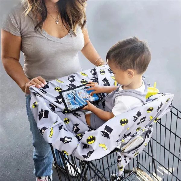 J.L. Childress - DC Comics Batman Shopping Cart & High Chair Cover for Baby to Toddler