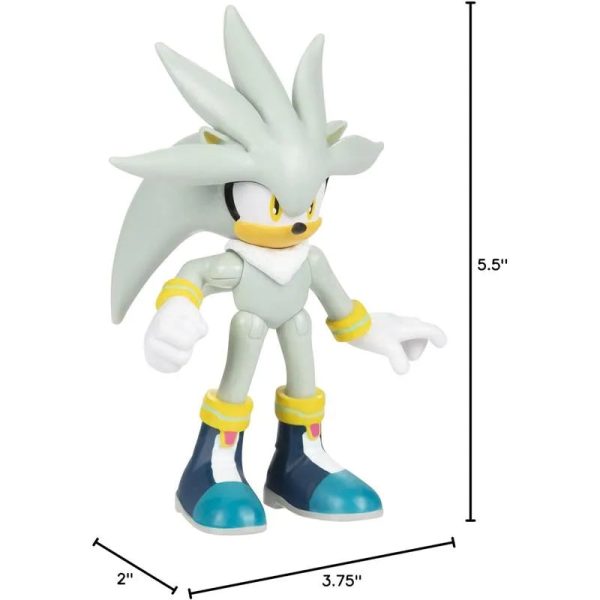 Jakks - Sonic 2.5In Figures Silver