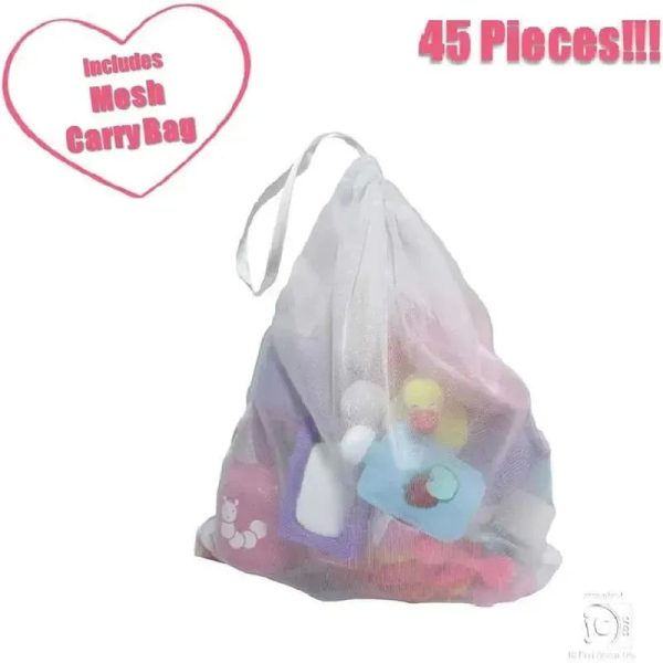 JC Toys - Nursery 45 Piece Accessory Bag for Keeps Playtime, Ages 2+