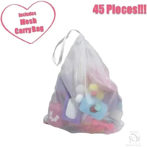 JC Toys - Nursery 45 Piece Accessory Bag for Keeps Playtime, Ages 2+