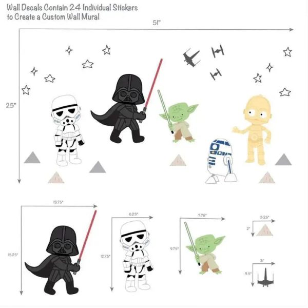 Lambs & Ivy - Star Wars Classic Wall Decals