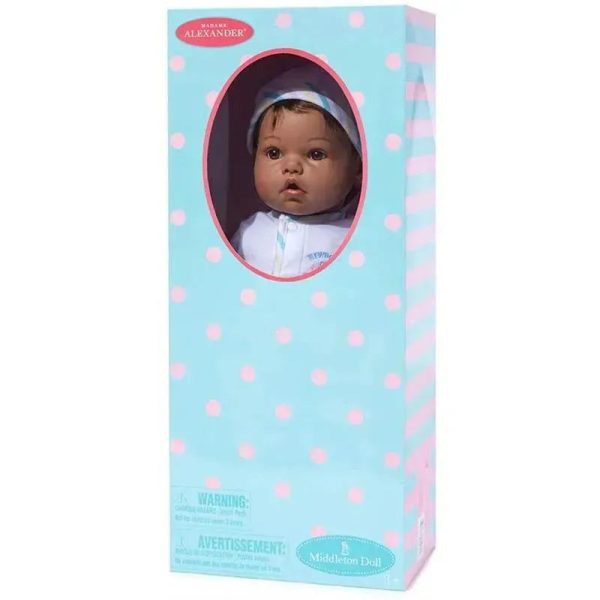 Madame Alexander - Baby Face Medium Skin Tone Brown Eyes/Black Hair 19
