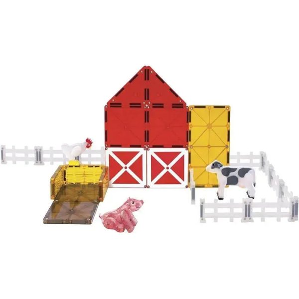 Magnatiles - Farm Animals 25-Piece Magnetic Construction Set