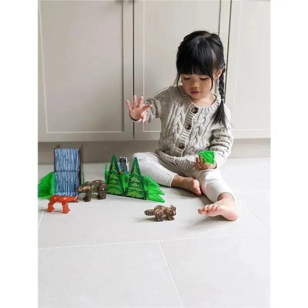 Magnatiles - Forest Animals 25-Piece Magnetic Construction Set