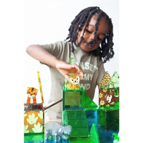 Magnatiles - Jungle Animals 25-Piece Magnetic Construction Set