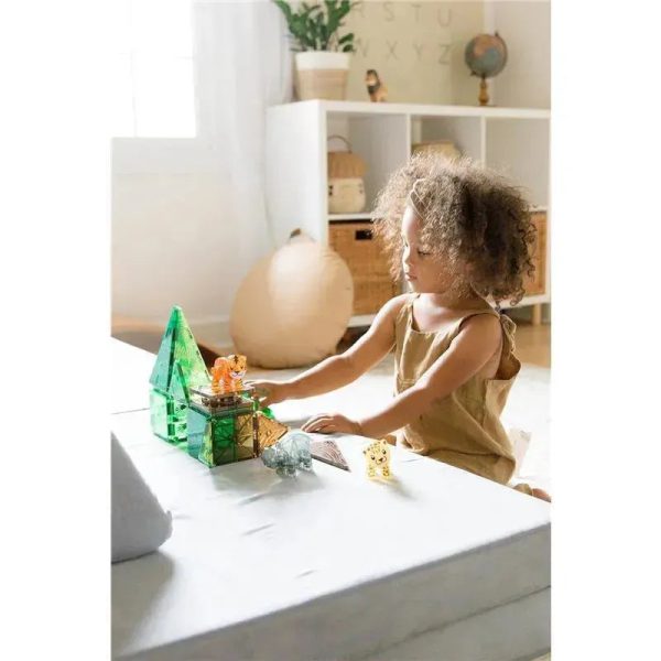 Magnatiles - Jungle Animals 25-Piece Magnetic Construction Set