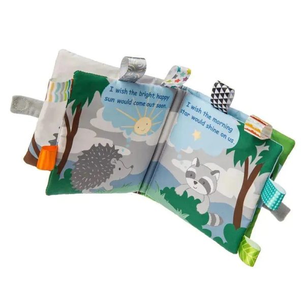 Mary Meyer - Taggies Touch & Feel Soft Cloth Book with Crinkle Paper & Squeaker, Heather Hedgehog