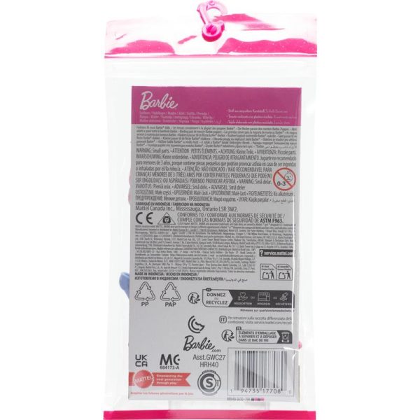 Mattel - Barbie Complete Looks Complete Outfit With Pink Puff Sleeve Dress, Necklace, And Bow Heels