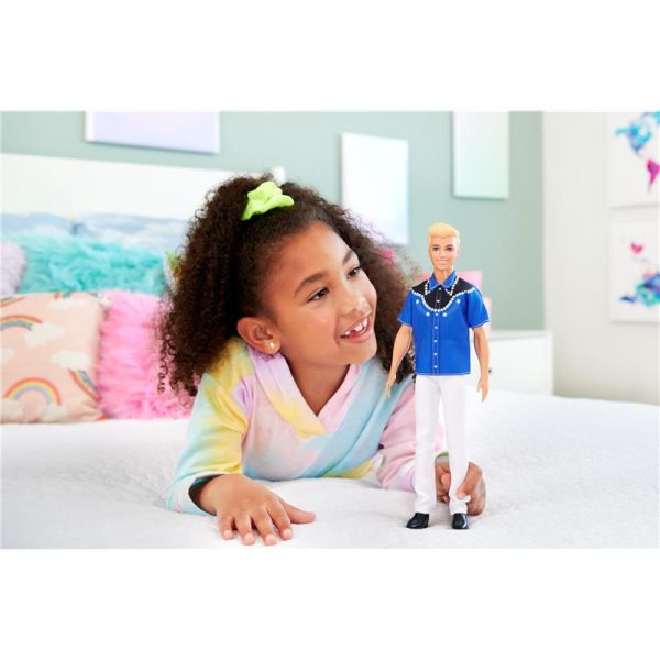 Mattel - Barbie Fashionistas Ken Doll Wearing a Removable Western Shirt