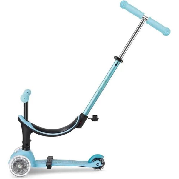 Micro Kickboard - Mini2Grow LED Wheels, 4in1 Scooter, for Kids Ages 1-6, Blue
