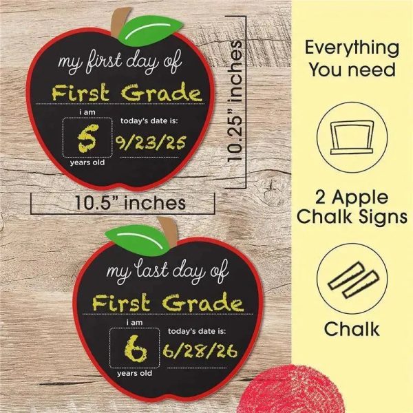 Pearhead Baby - First and Last Day of School Chalkboard