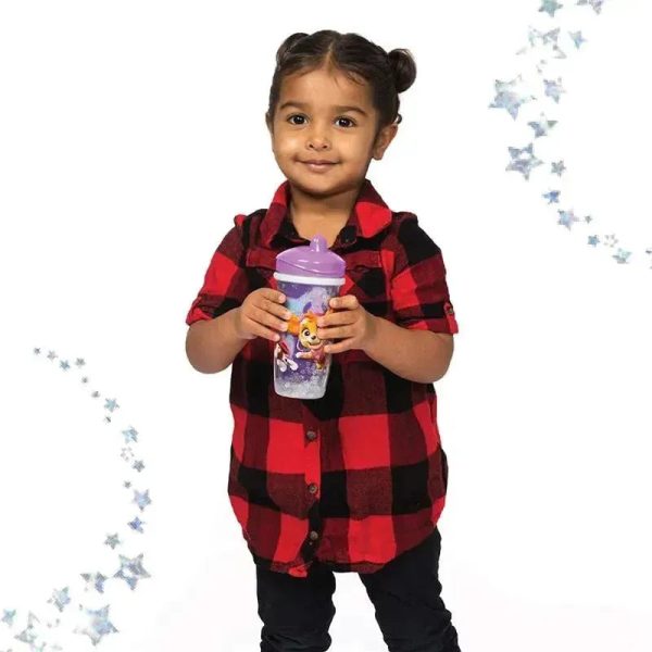 Playtex - Baby Sipsters Stage 3 PAW Patrol Sippy Cups, Spill-Proof, Leak-Proof, Insulated, Glitter, Girl, 9 Oz, 1 Count