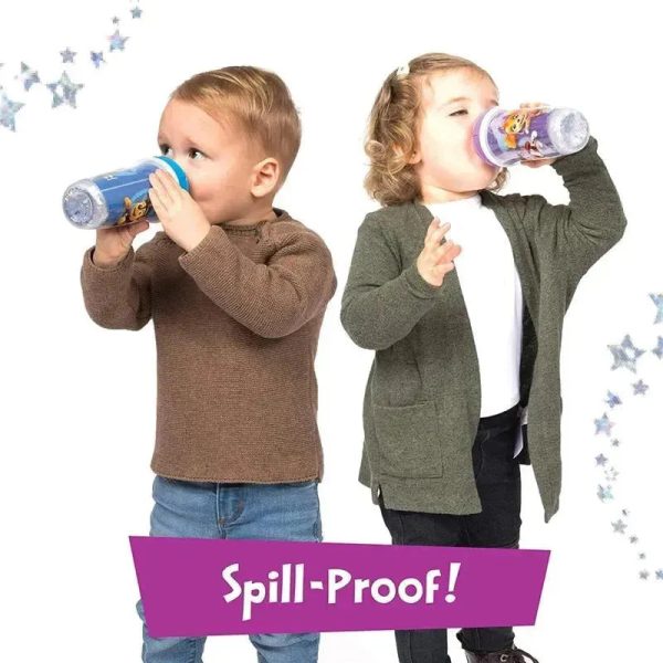 Playtex - Baby Sipsters Stage 3 PAW Patrol Sippy Cups, Spill-Proof, Leak-Proof, Insulated, Glitter, Girl, 9 Oz, 1 Count