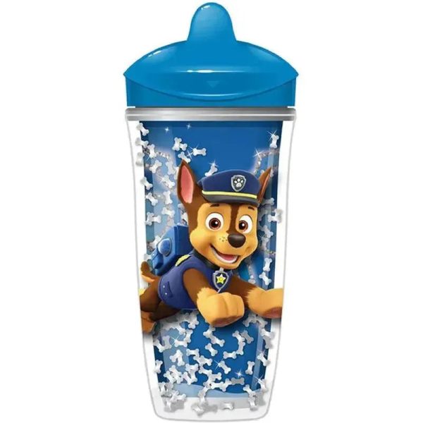 Playtex - Sispsters, Stage 3 Paw Patrol Glitter Spout Cup, Spill-Proof, Leak-Proof, Break-Proof, 9 Ounce