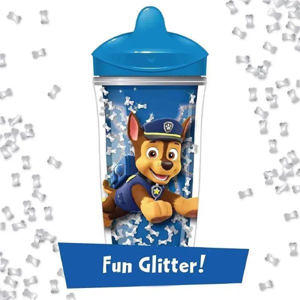 Playtex - Sispsters, Stage 3 Paw Patrol Glitter Spout Cup, Spill-Proof, Leak-Proof, Break-Proof, 9 Ounce