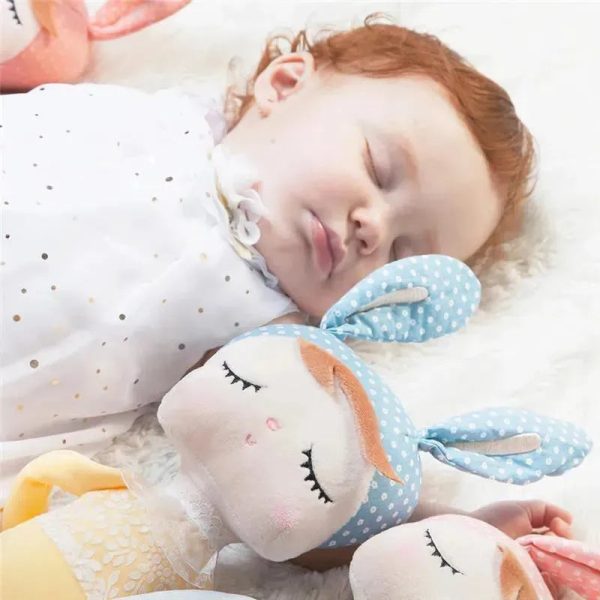 Primo Passi - 13' Metoo Angela Plush Doll Sleeping Baby Girl, Retro