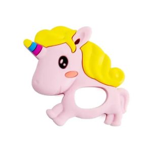 Primo Passi - Silicone Baby Teether, Pink Unicorn