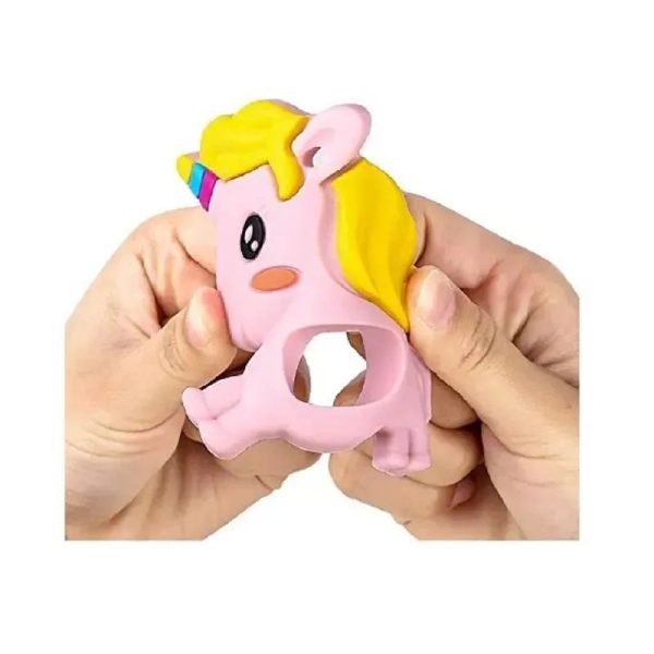 Primo Passi - Silicone Baby Teether, Pink Unicorn